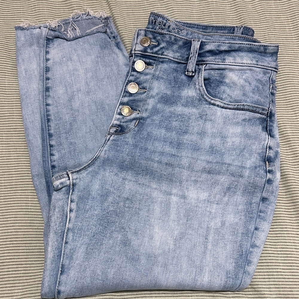 Maurices High Rise Light Blue Jeans